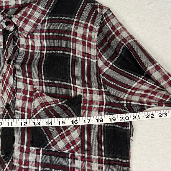 Rails Women’s Plaid Rayon Button Up Shirt Soft Flannel Feel Size M Fall Winter - Picture 4 of 10